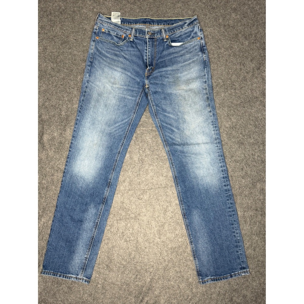 Levis 541 Athletic Taper Mens Blue Jeans Medium‎ Wash Denim W34 L36 18181-0215